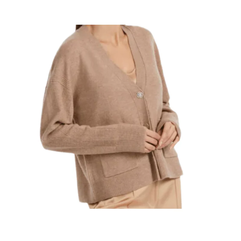 Marc Cain Women's Brown Wool Cashmere Knitted Cardigan - Image 5